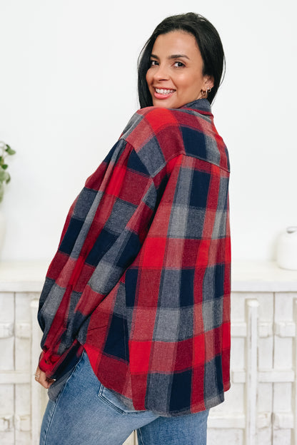 Wild About Plaid Button Down Top - 2 Colors!
