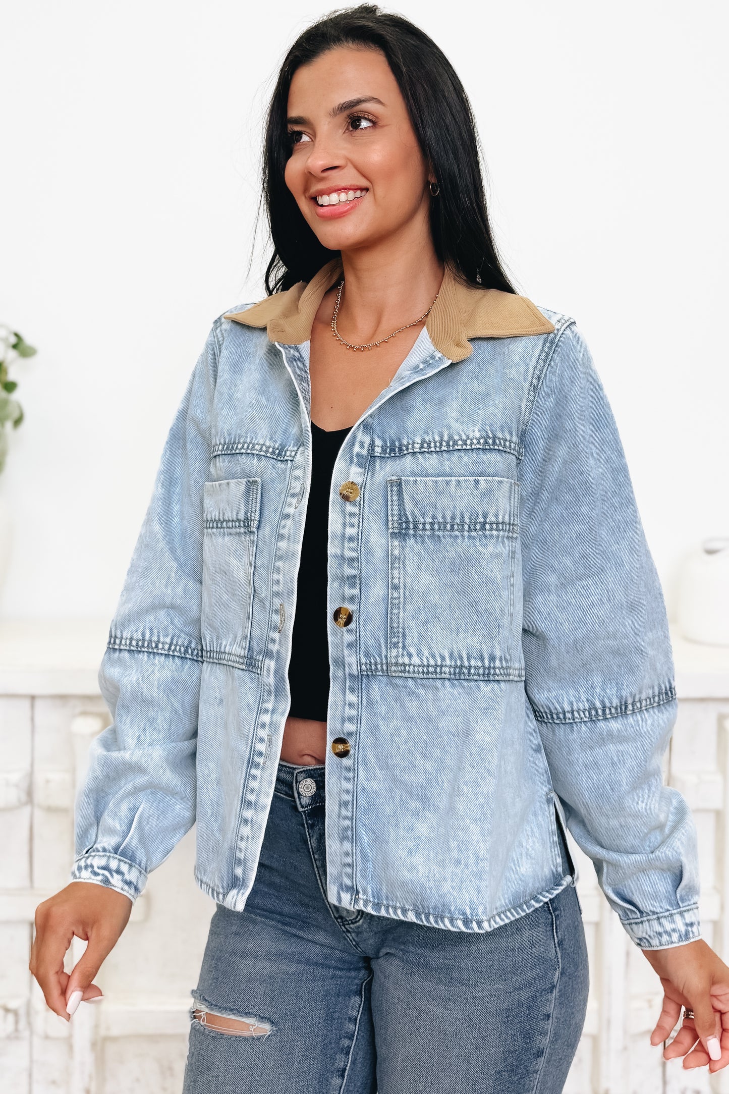 Alot To Love Denim Shacket
