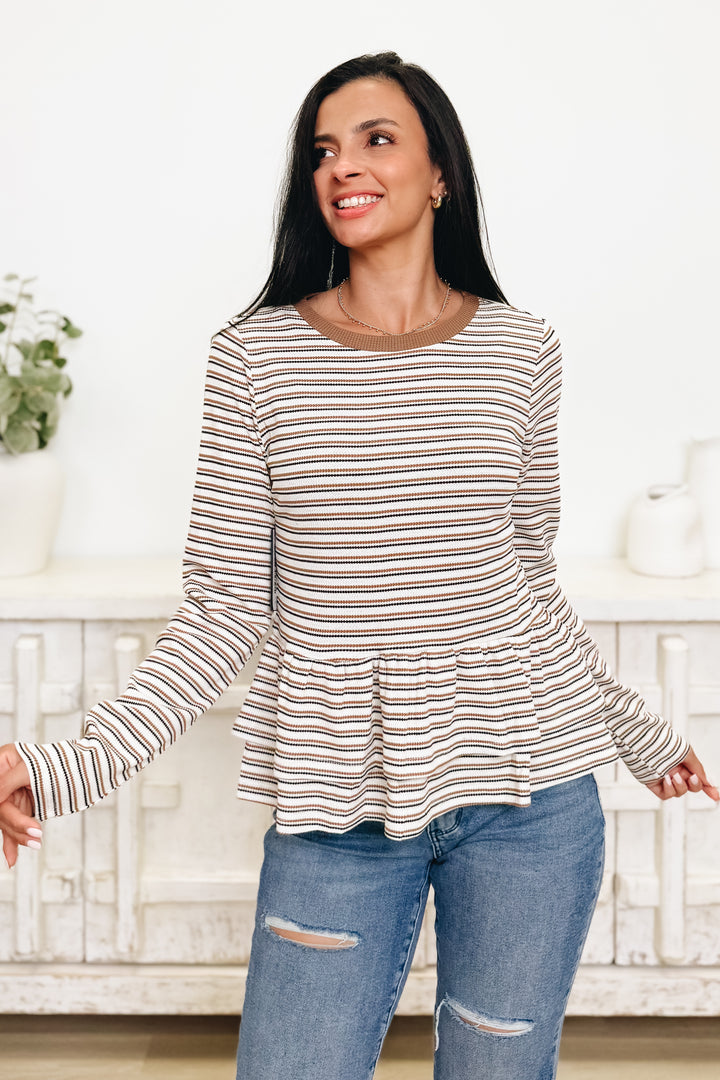 Autumn Stripes Top