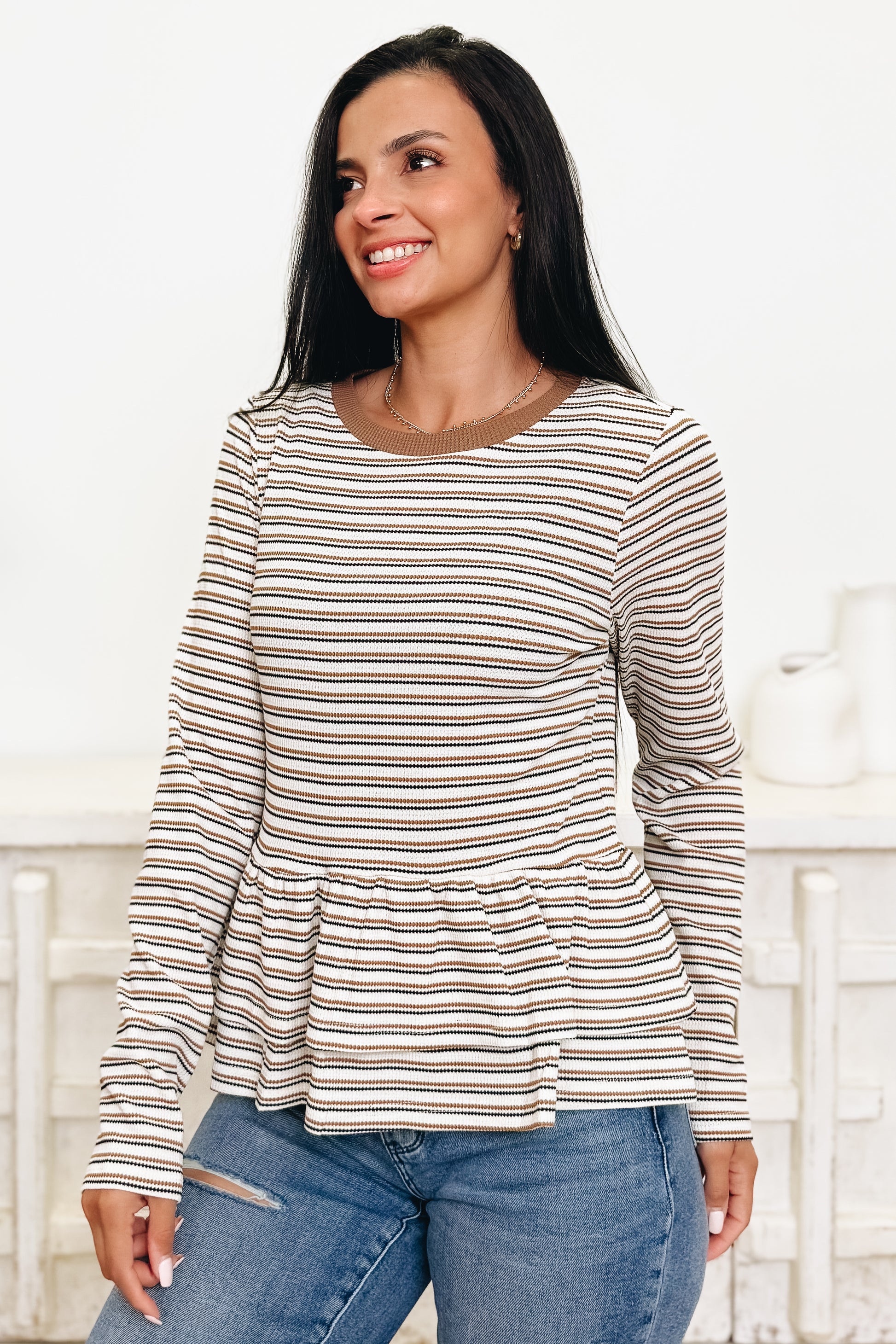 Autumn Stripes Top