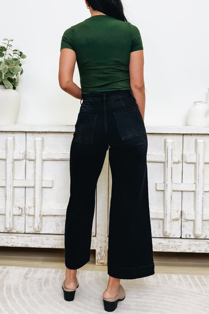 The Level Up By Anniewear - High Rise Wide Leg Jeans - 2 Colors!