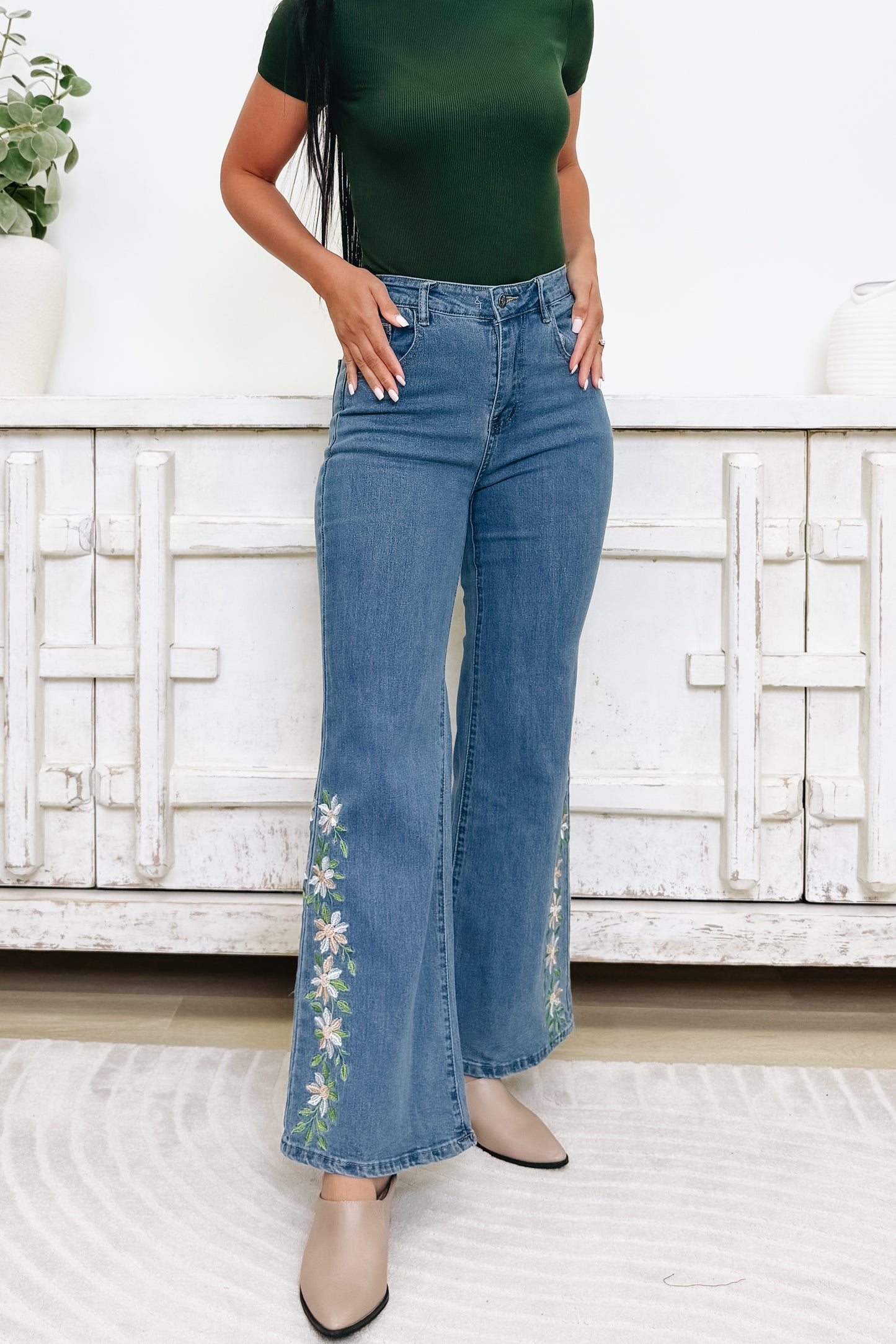 Free Spirit By Anniewear - Flare Jeans - Medium Denim