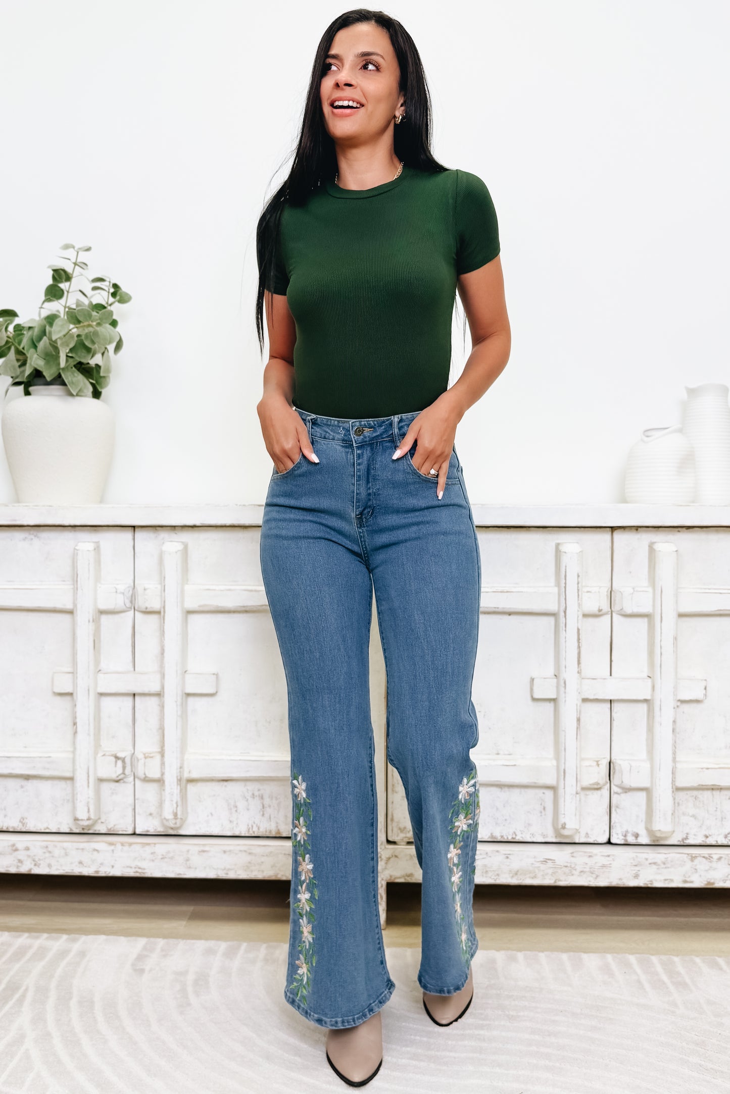 Free Spirit By Anniewear - Flare Jeans - Medium Denim