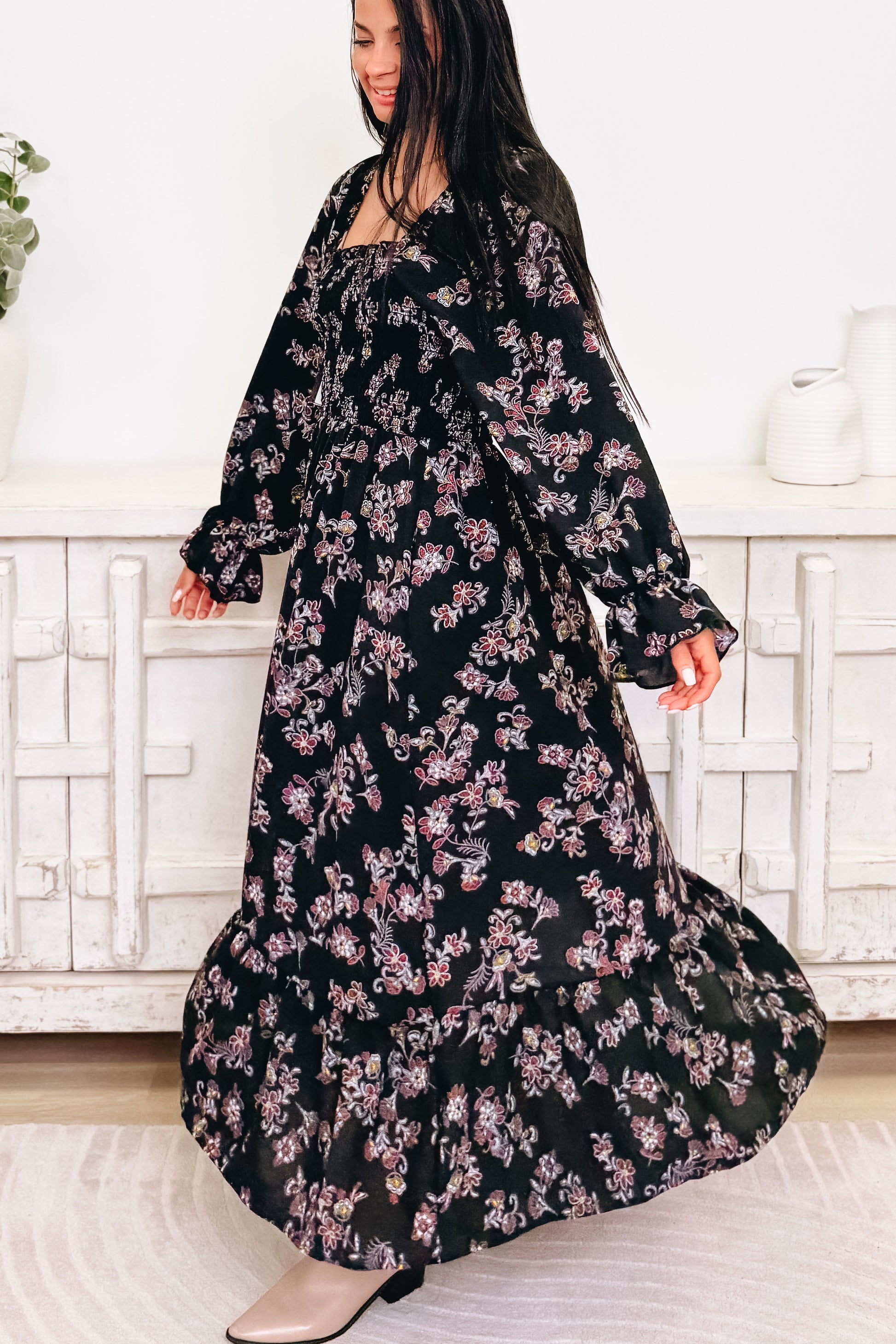 Fit To Flare Floral Dress