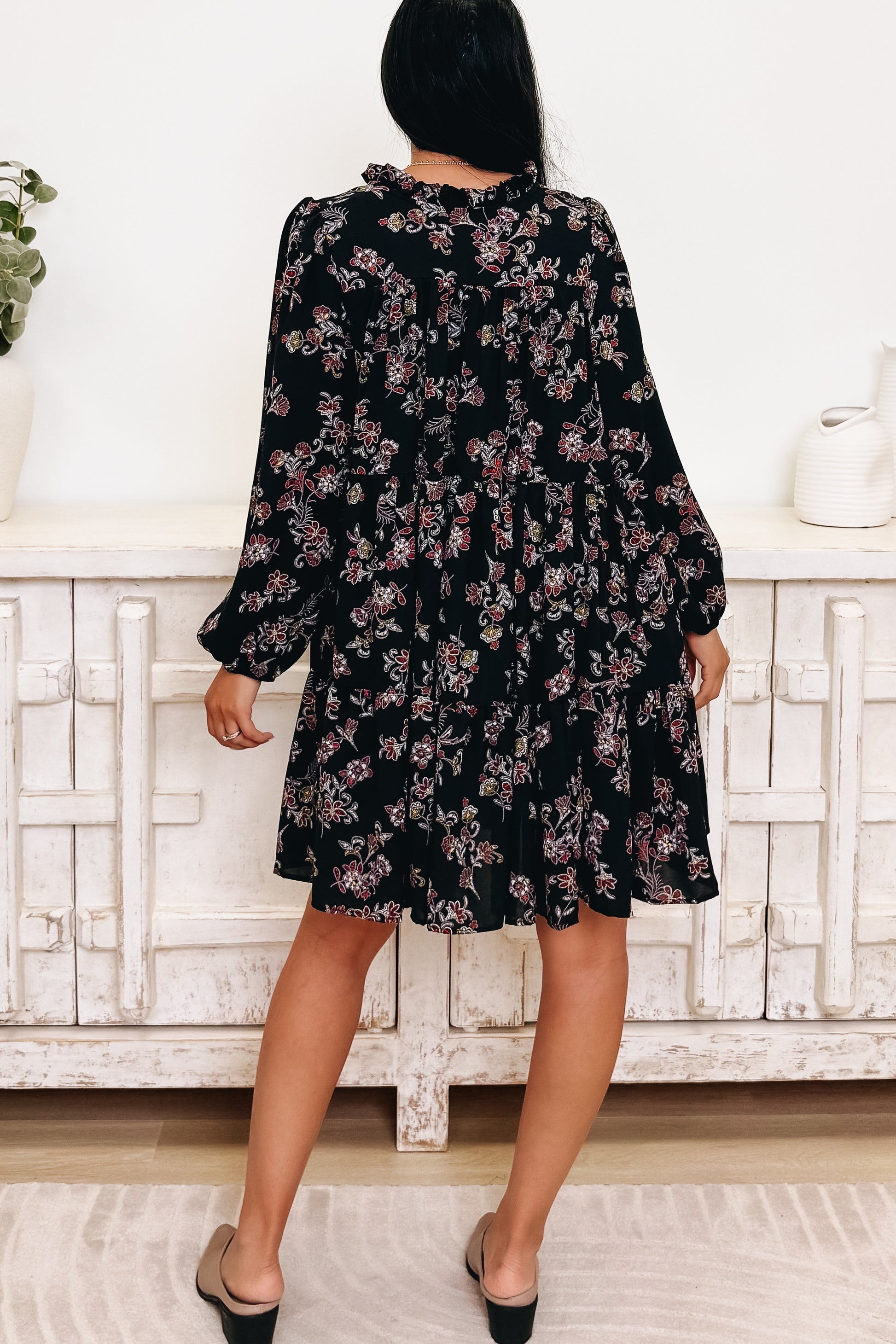Coming Right Up Floral Dress
