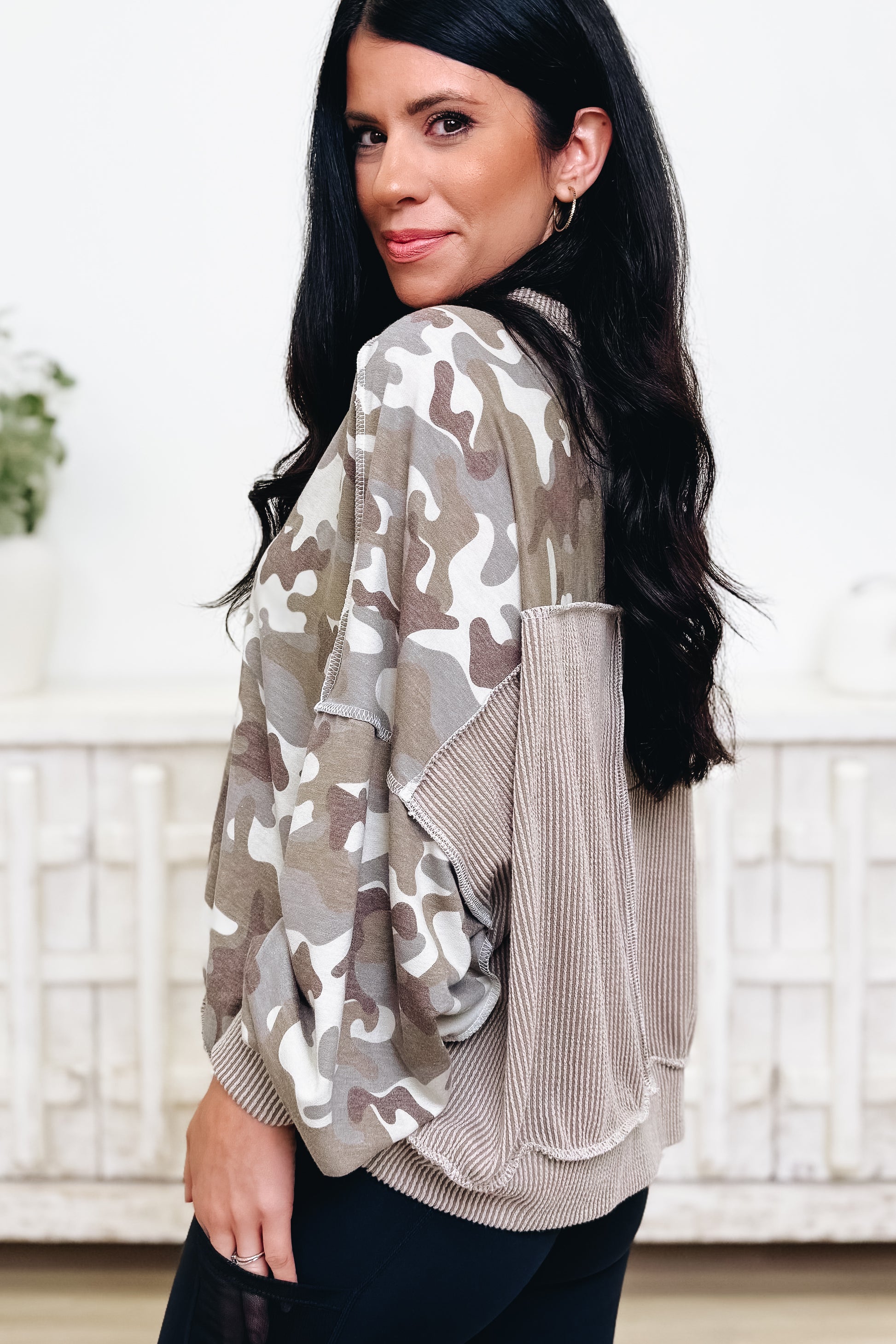 Just In Time Camo Top