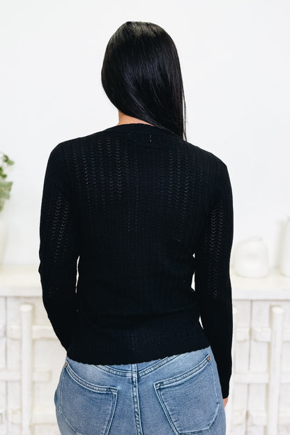 Show & Pointelle Top - 2 Colors!