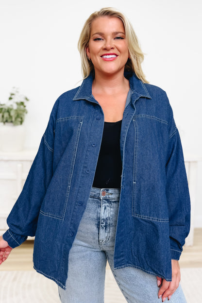 Denim Daydream Button Down Top