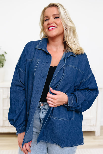 Denim Daydream Button Down Top