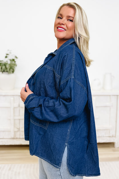 Denim Daydream Button Down Top