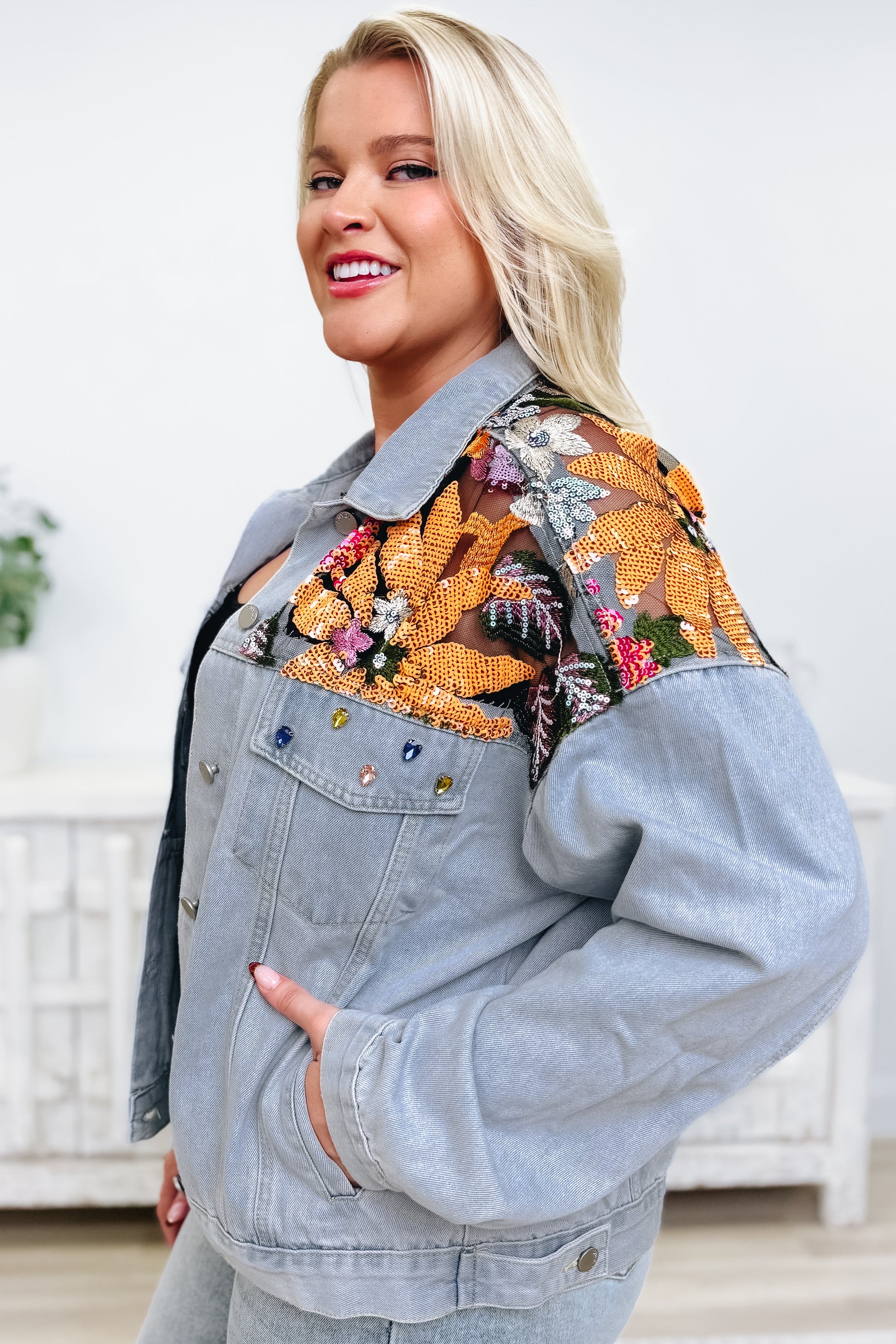 Vibrant Vibes Floral Jacket