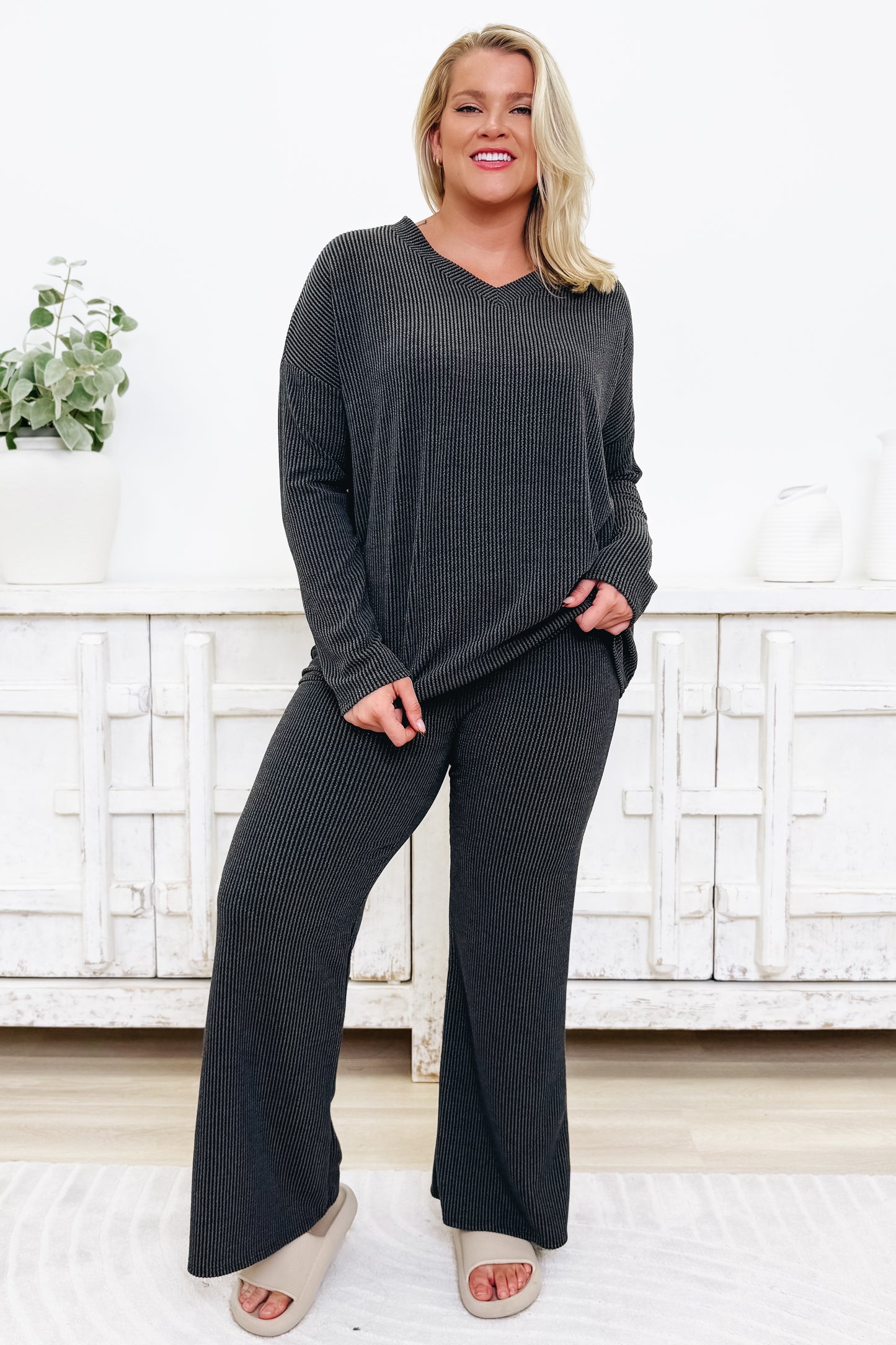 Keepin It Basic Pants Set - 2 Colors!