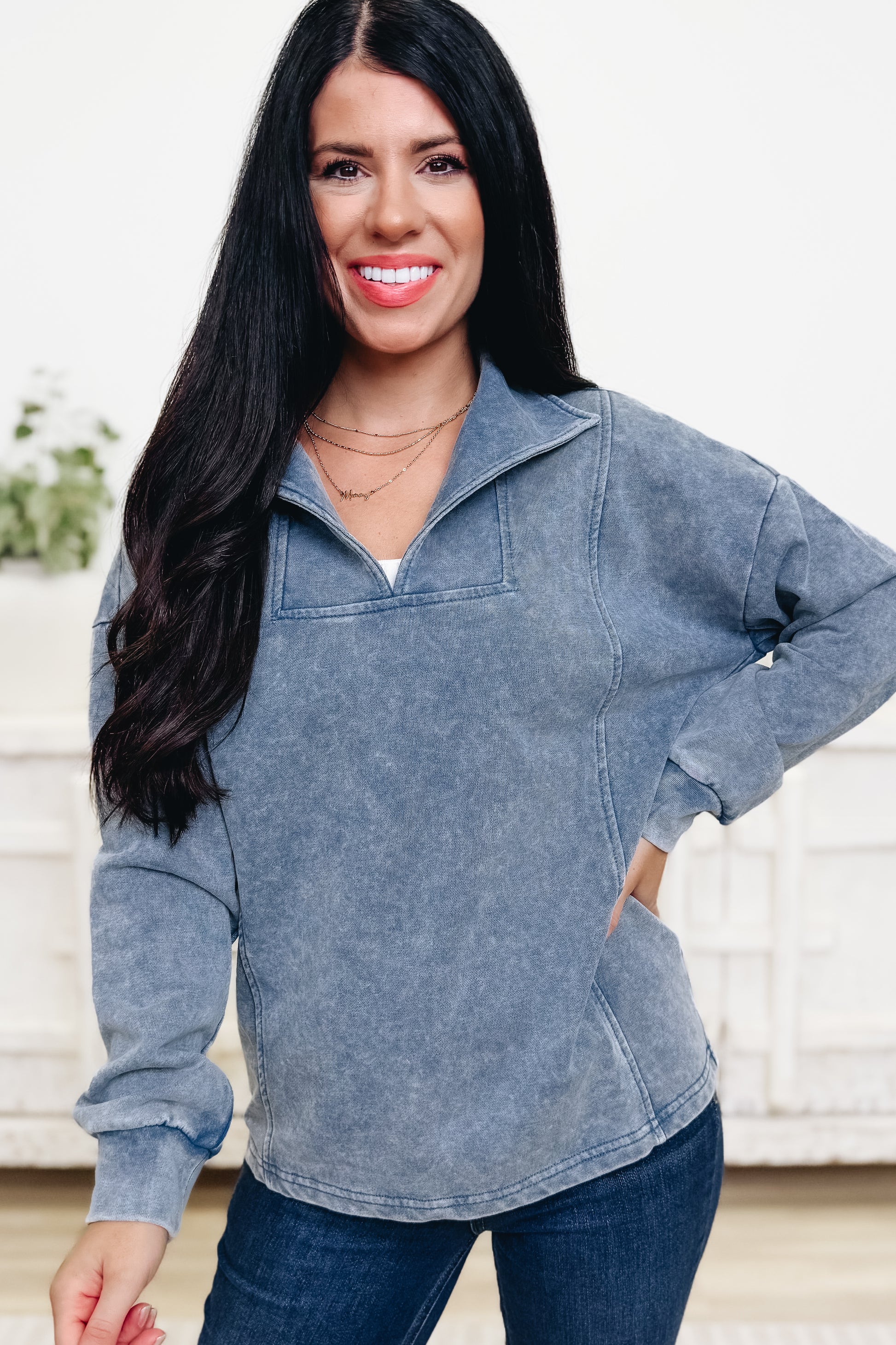 Split Precision Sweatshirt - 2 Colors!