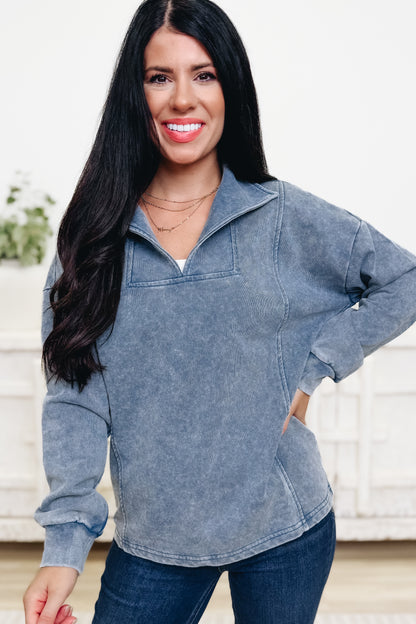 Split Precision Sweatshirt - 2 Colors!