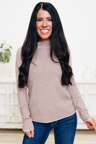 Pinstripe Treasures Top - 2 Colors!