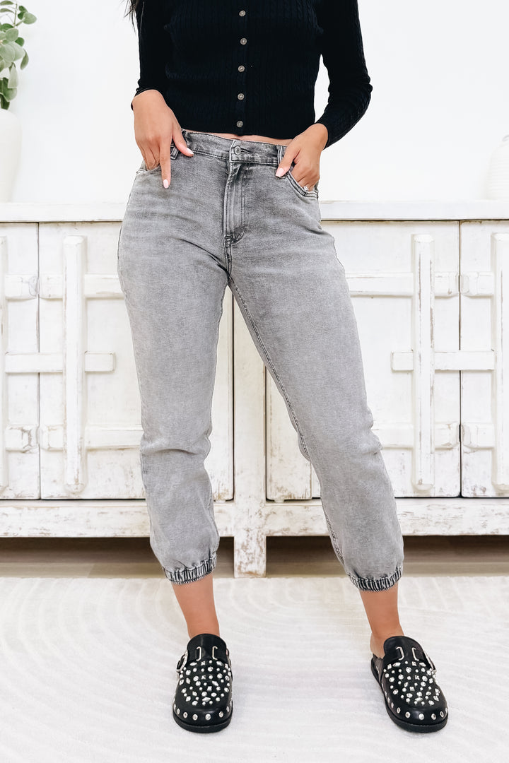 Smoke Show By Mica - High Rise Joggers - Light Black