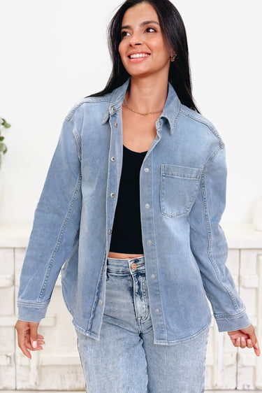 What Are You Waiting For Button Down Top