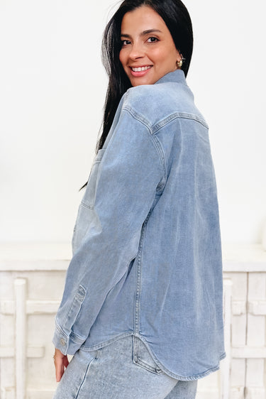 What Are You Waiting For Button Down Top