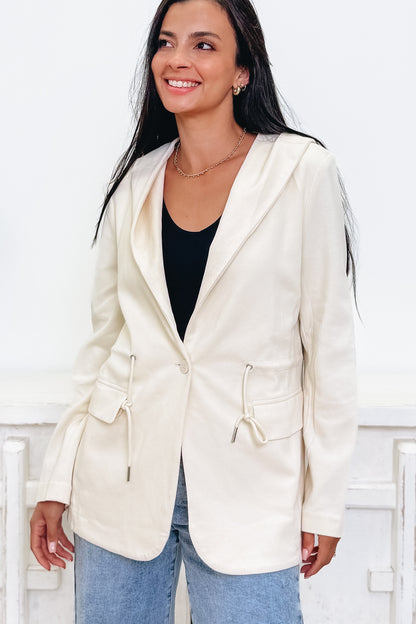 City Chic Hooded Blazer - 2 Colors!