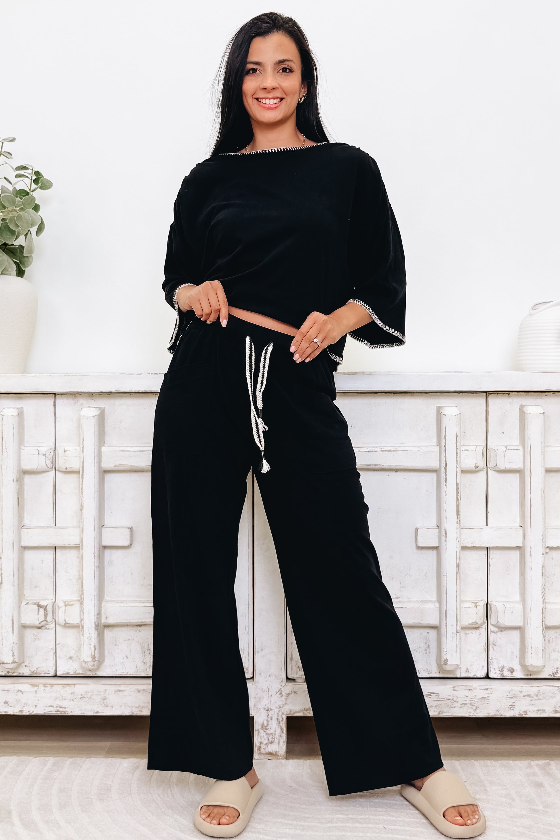 Cozy Cool Pants - Black