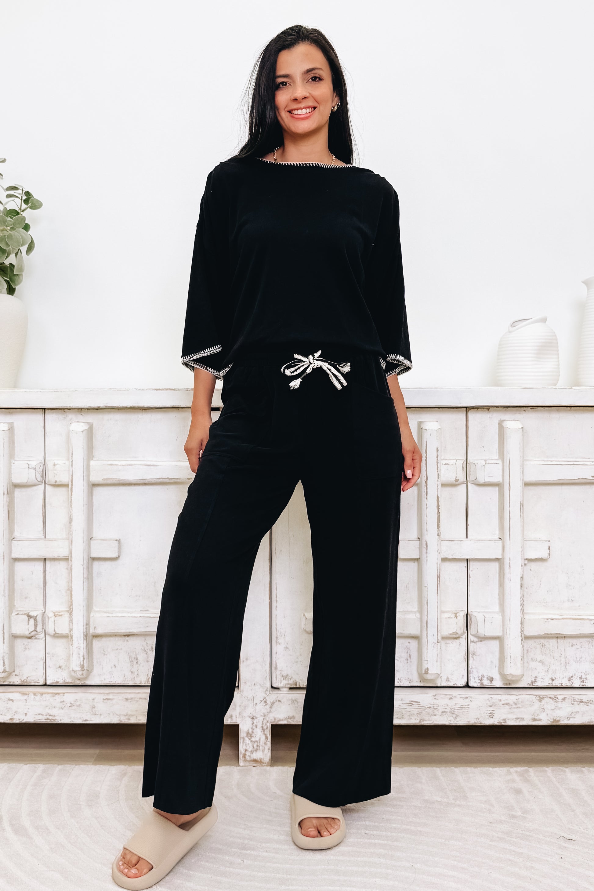 Cozy Cool Pants - Black