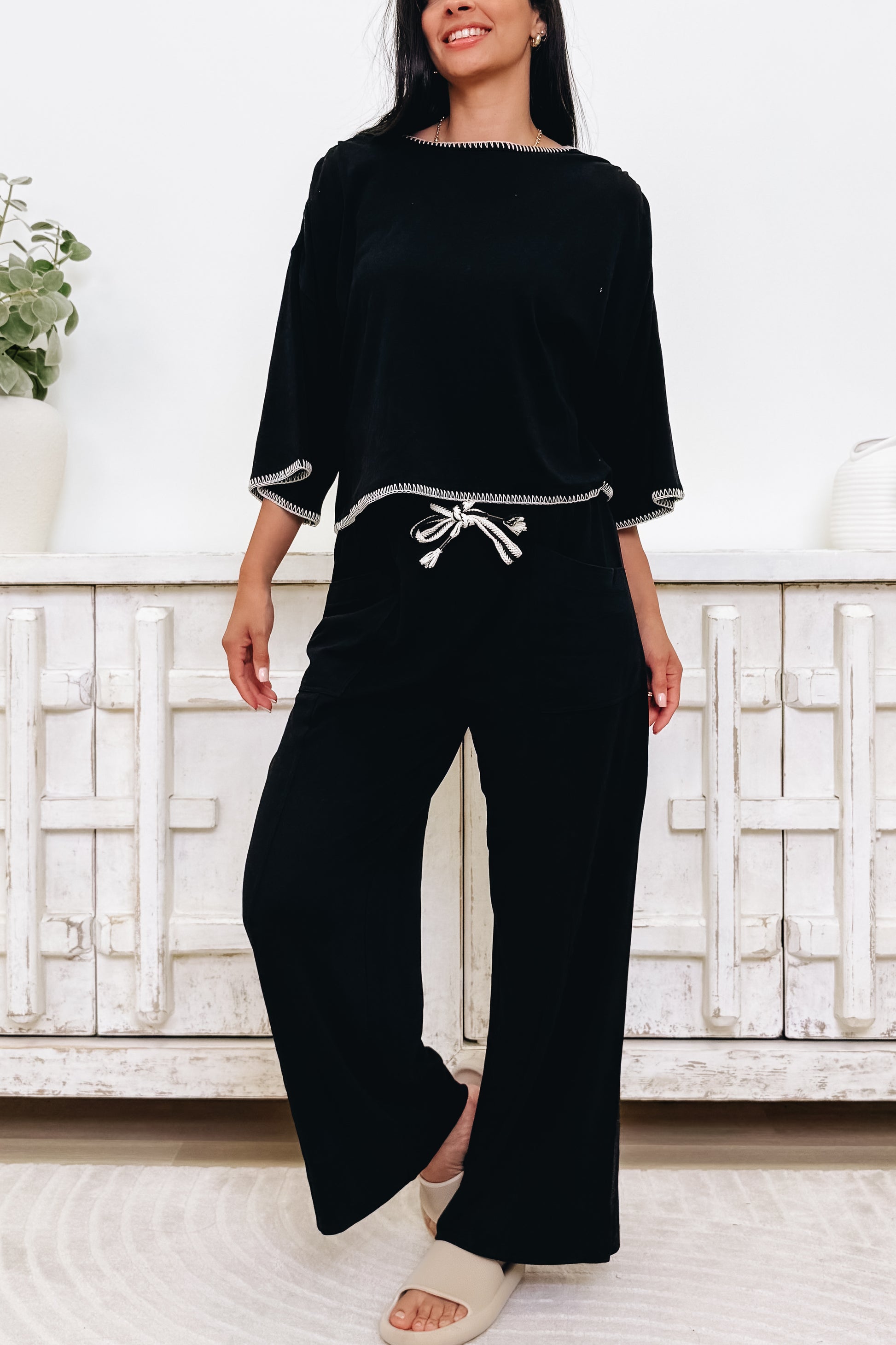 Cozy Cool Pants - Black