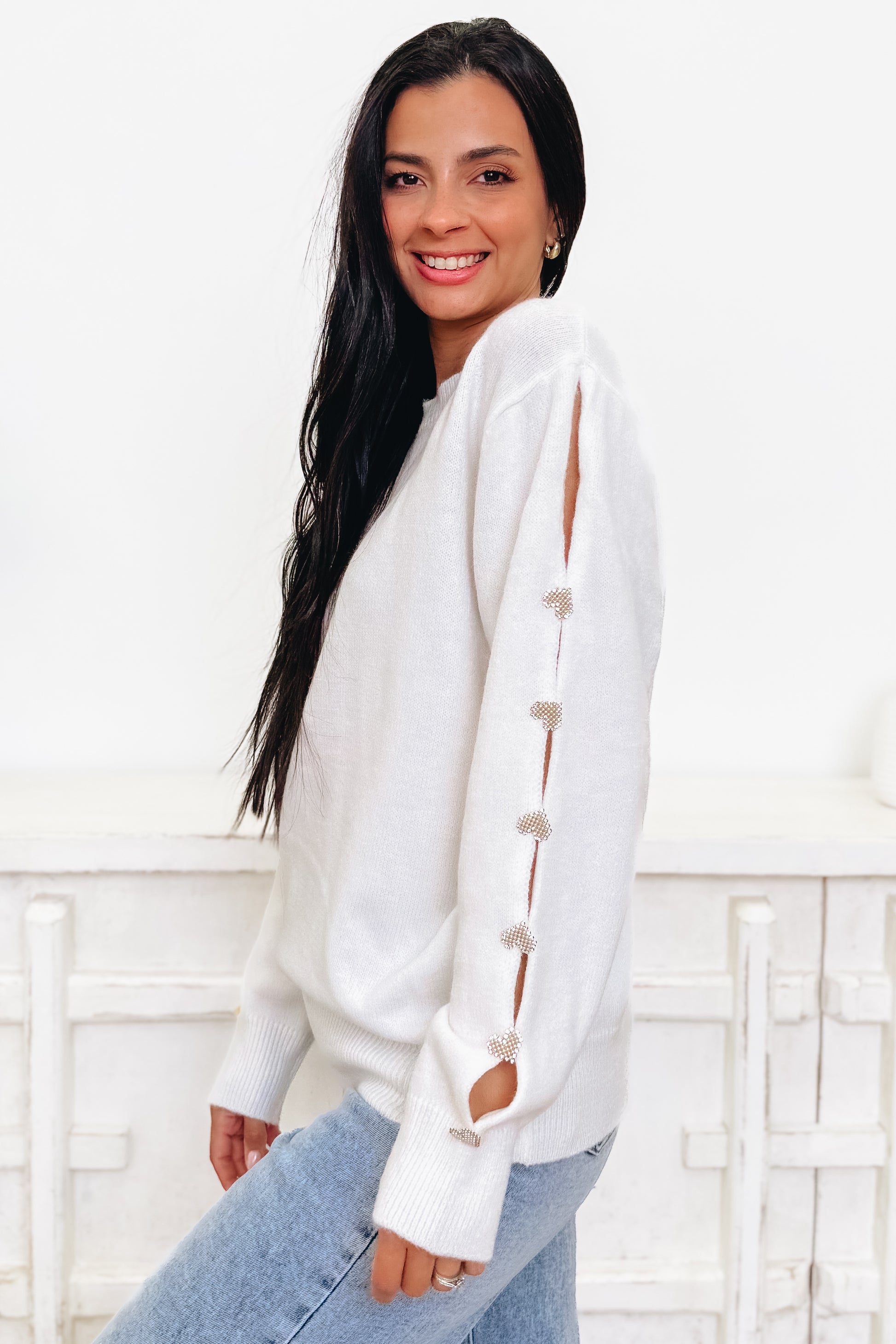 This Little Heart Of Mine Sweater Top - 2 Colors!