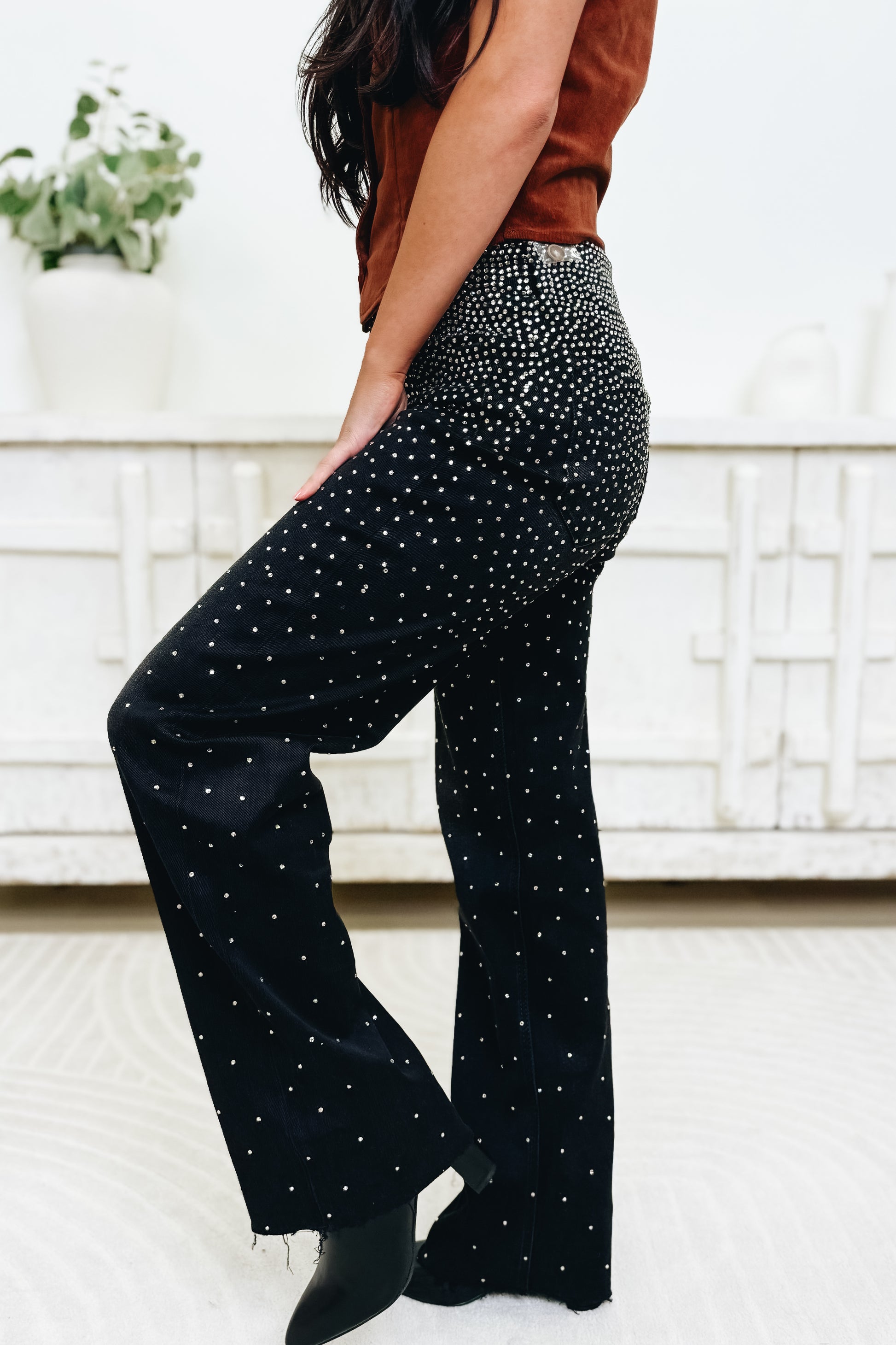 Starlight Spark By Lovervet - Slim Wide Leg Jeans
