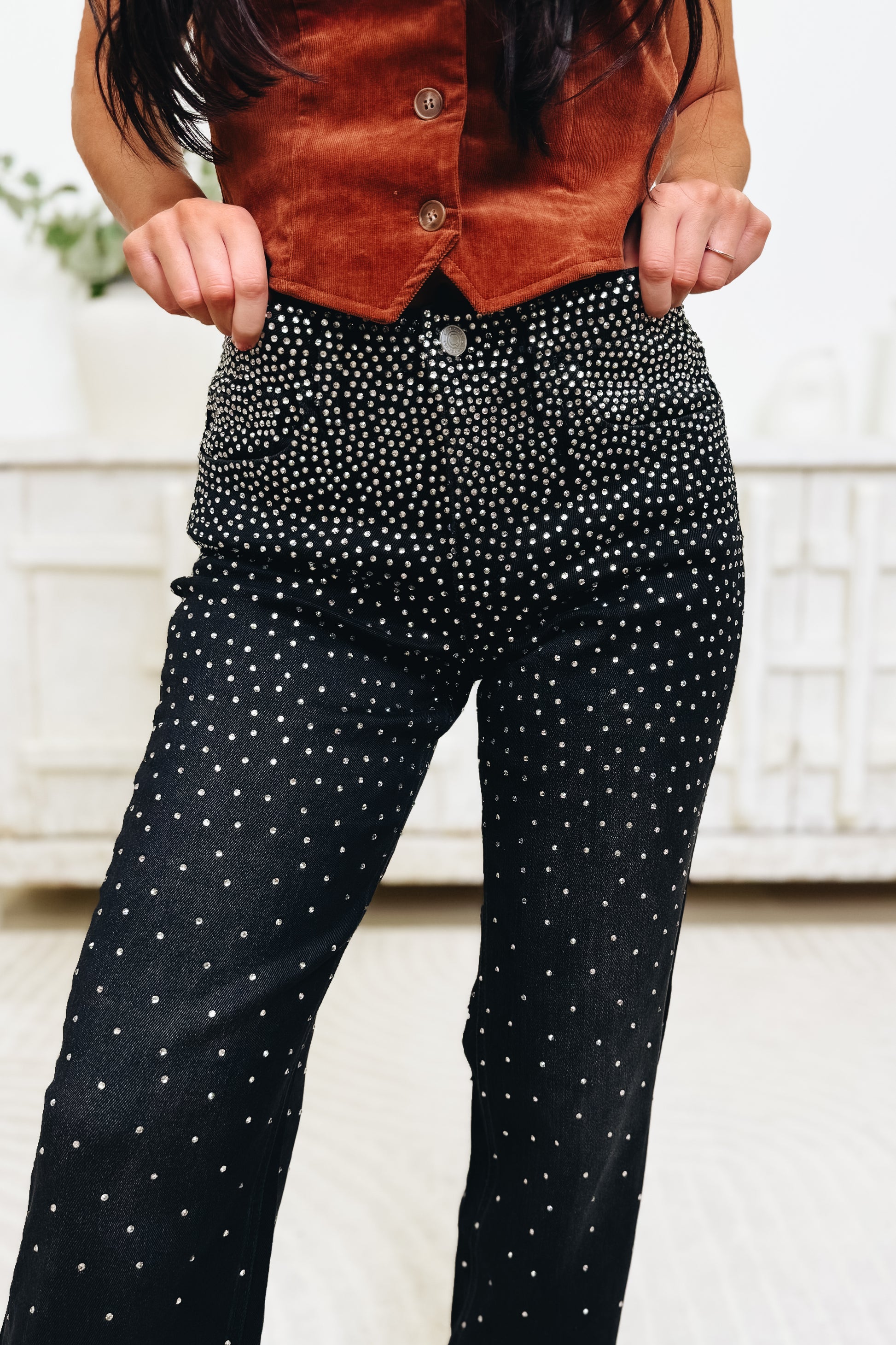Starlight Spark By Lovervet - Slim Wide Leg Jeans