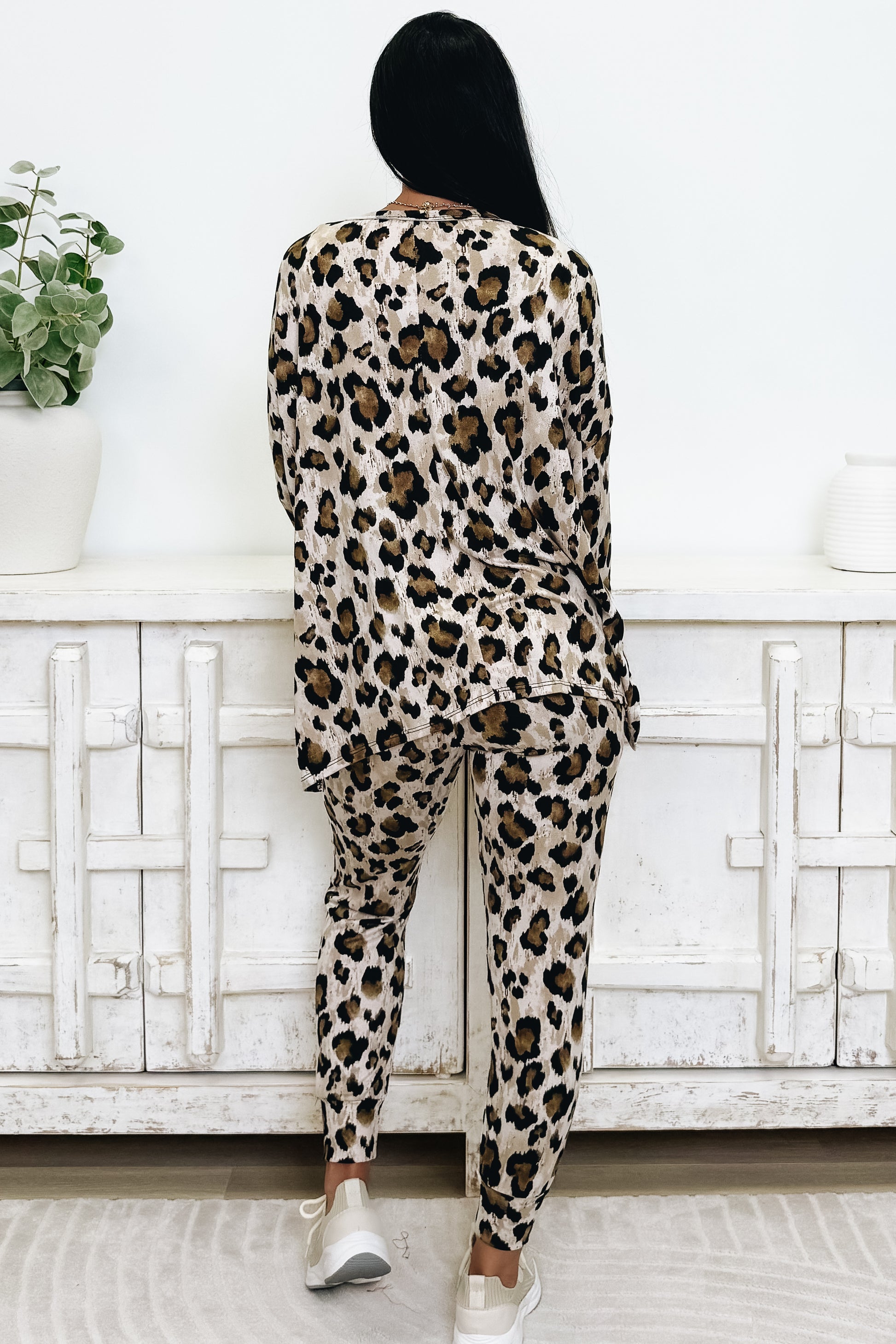 Keep It Chill Leopard Pants Set