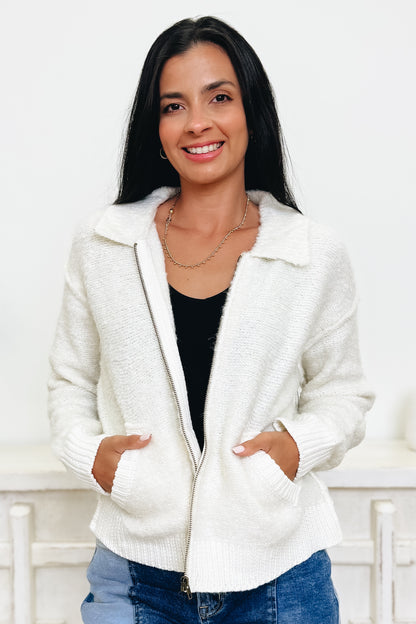 Heavenly Feel Zip Up Jacket - 2 Colors!
