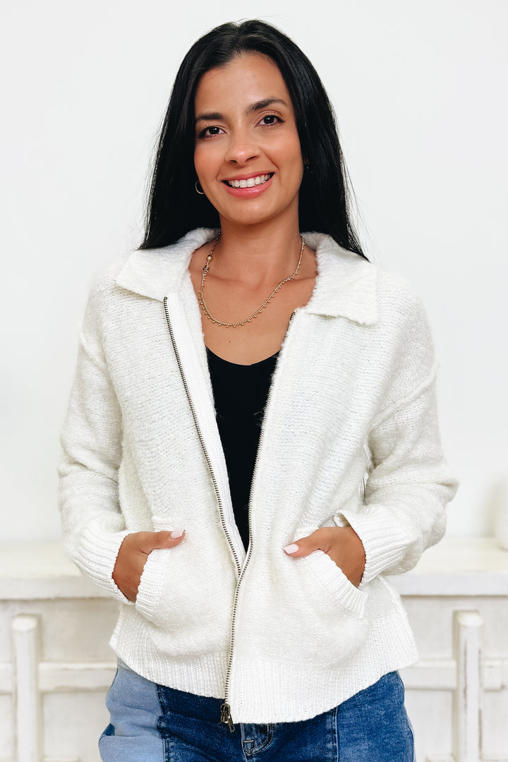 Heavenly Feel Zip Up Jacket - 2 Colors!
