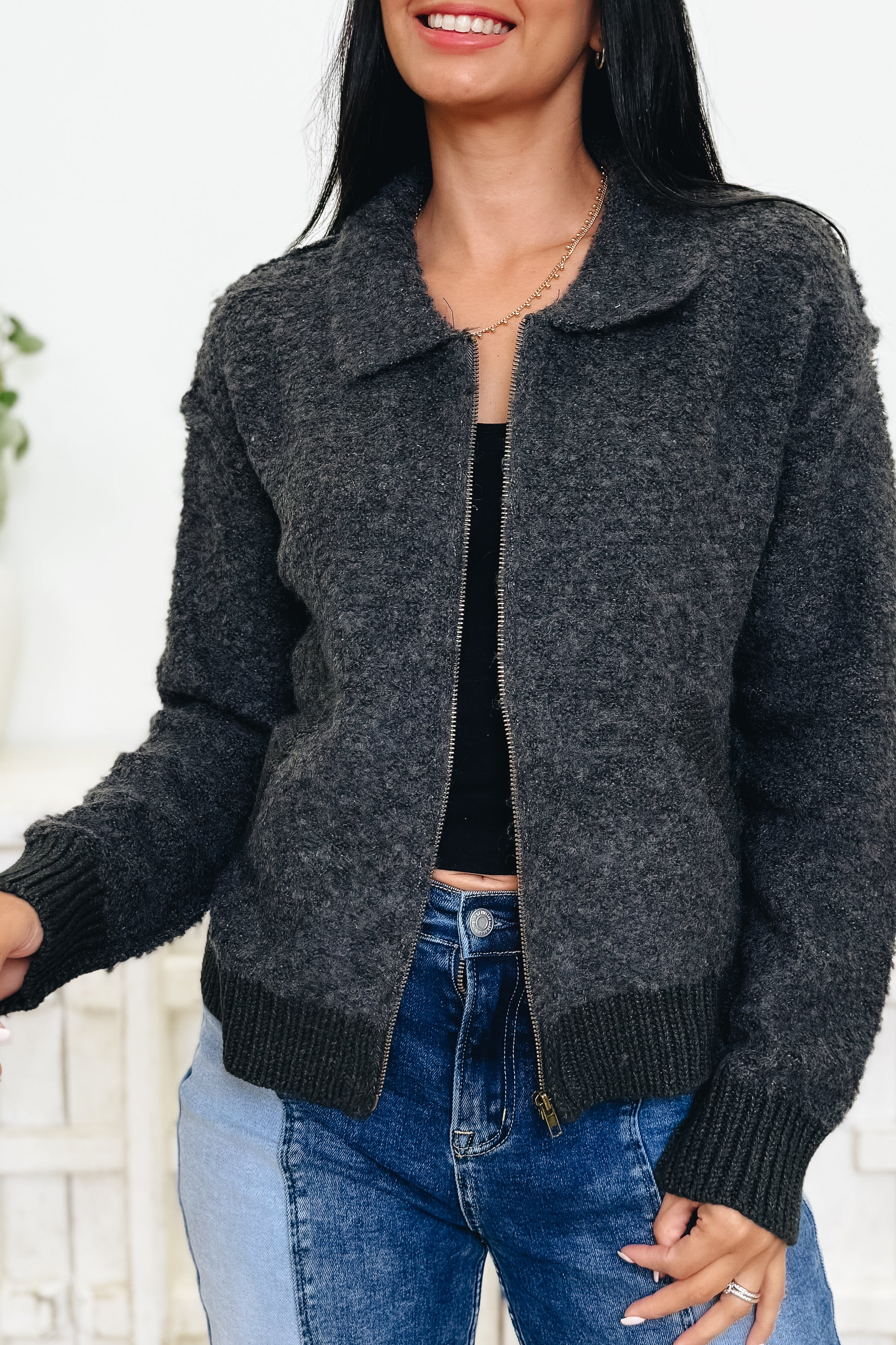 Heavenly Feel Zip Up Jacket - 2 Colors!