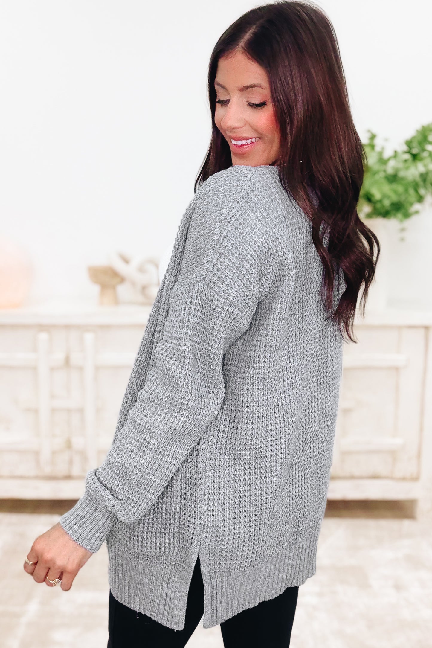 Easy Breezy Waffle Knit Sweater Cardigan - 6 Colors!