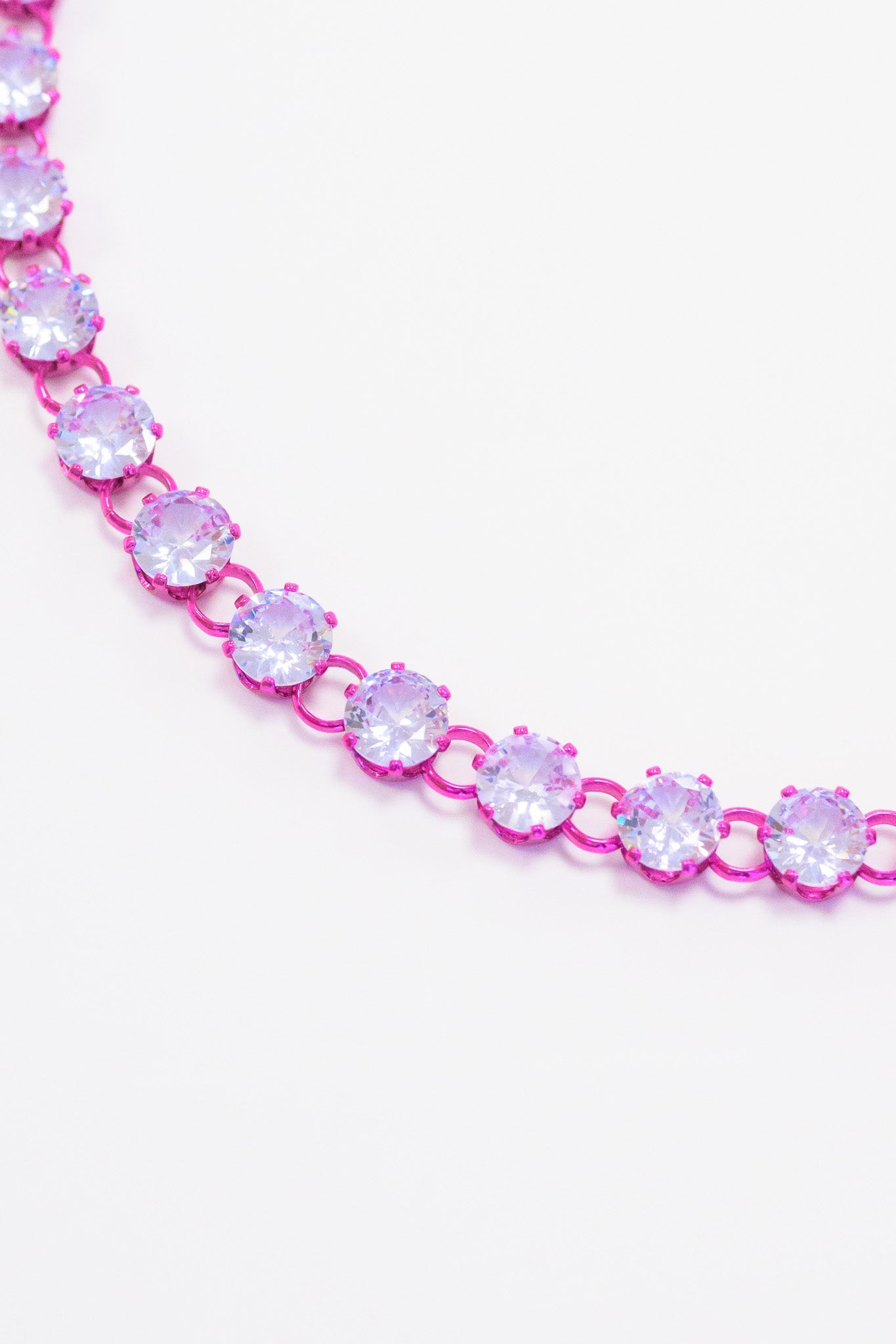 Lucille Necklace - Liquid Metallic Magenta Muse