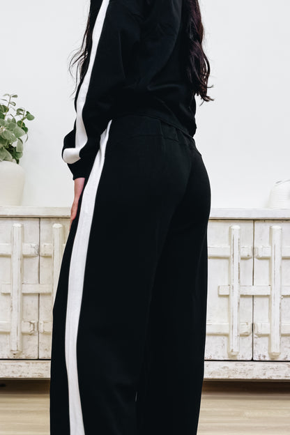 Effortlessly Iconic Pants Set - Black