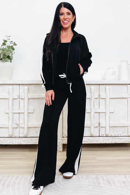 Effortlessly Iconic Pants Set - Black