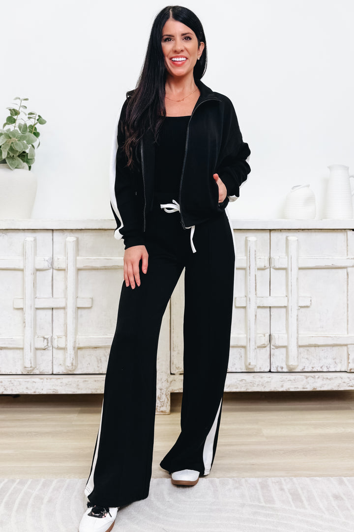 Effortlessly Iconic Pants Set - Black