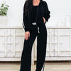 Effortlessly Iconic Pants Set - Black