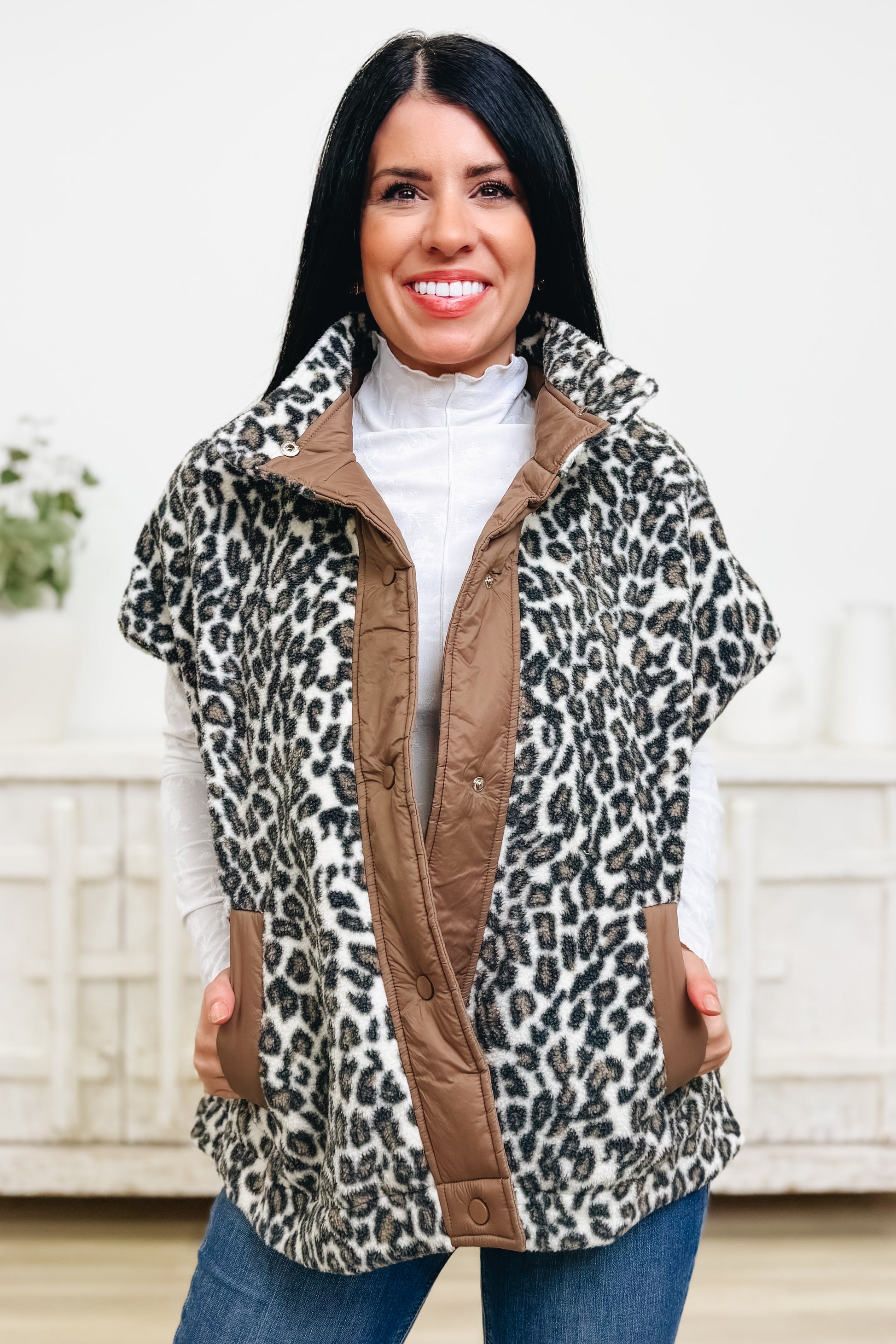Leopard Luxe Vest - 2 Colors!