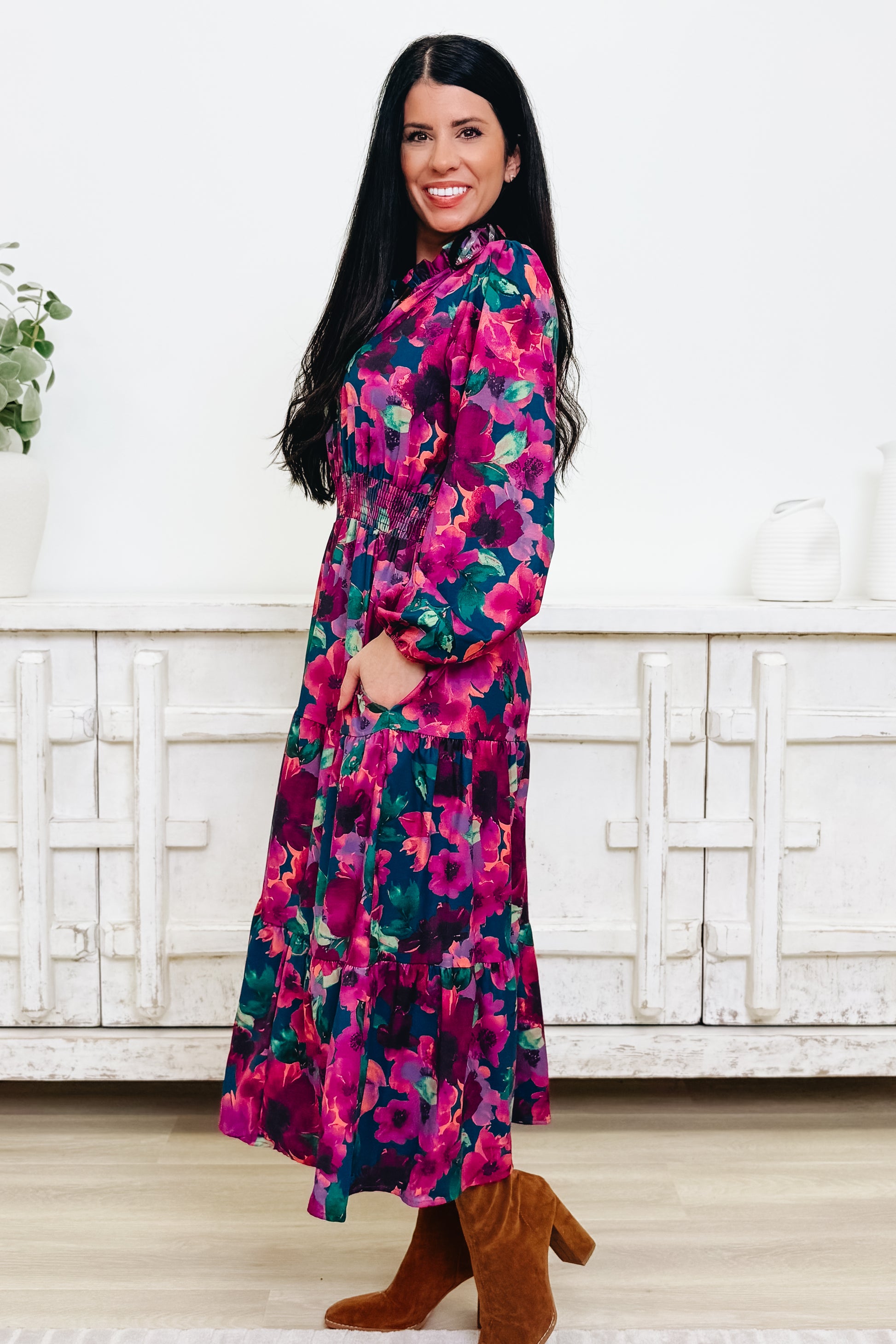 Showered With Love Floral Dress