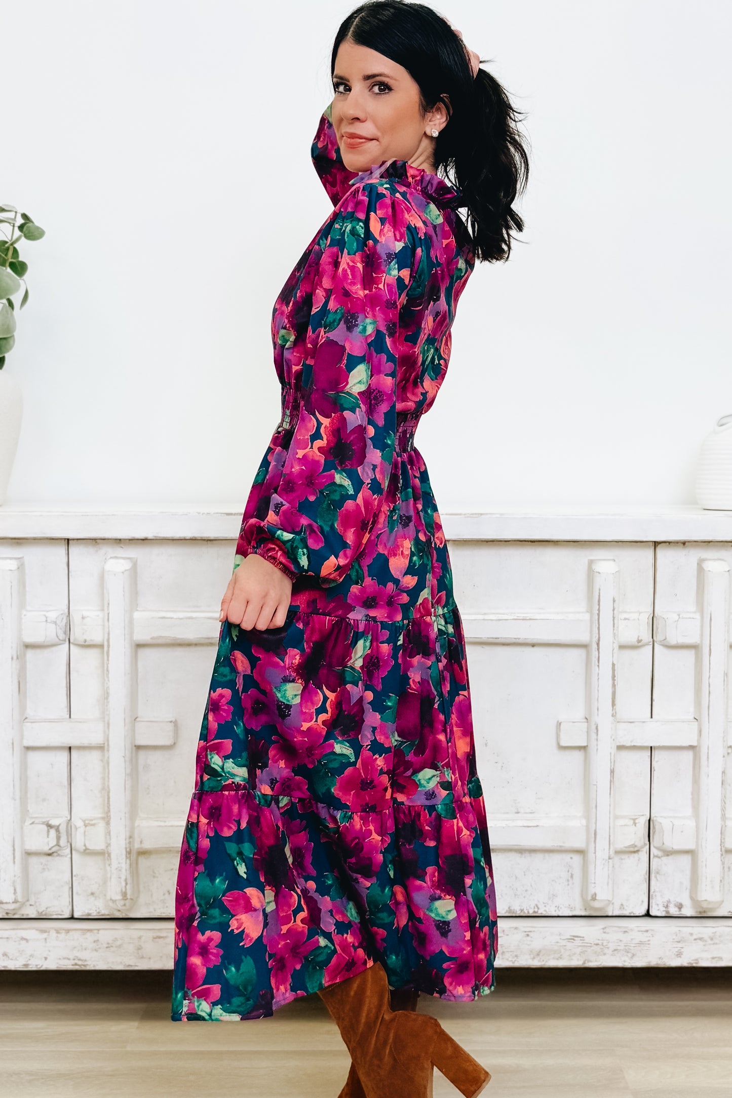 Showered With Love Floral Dress