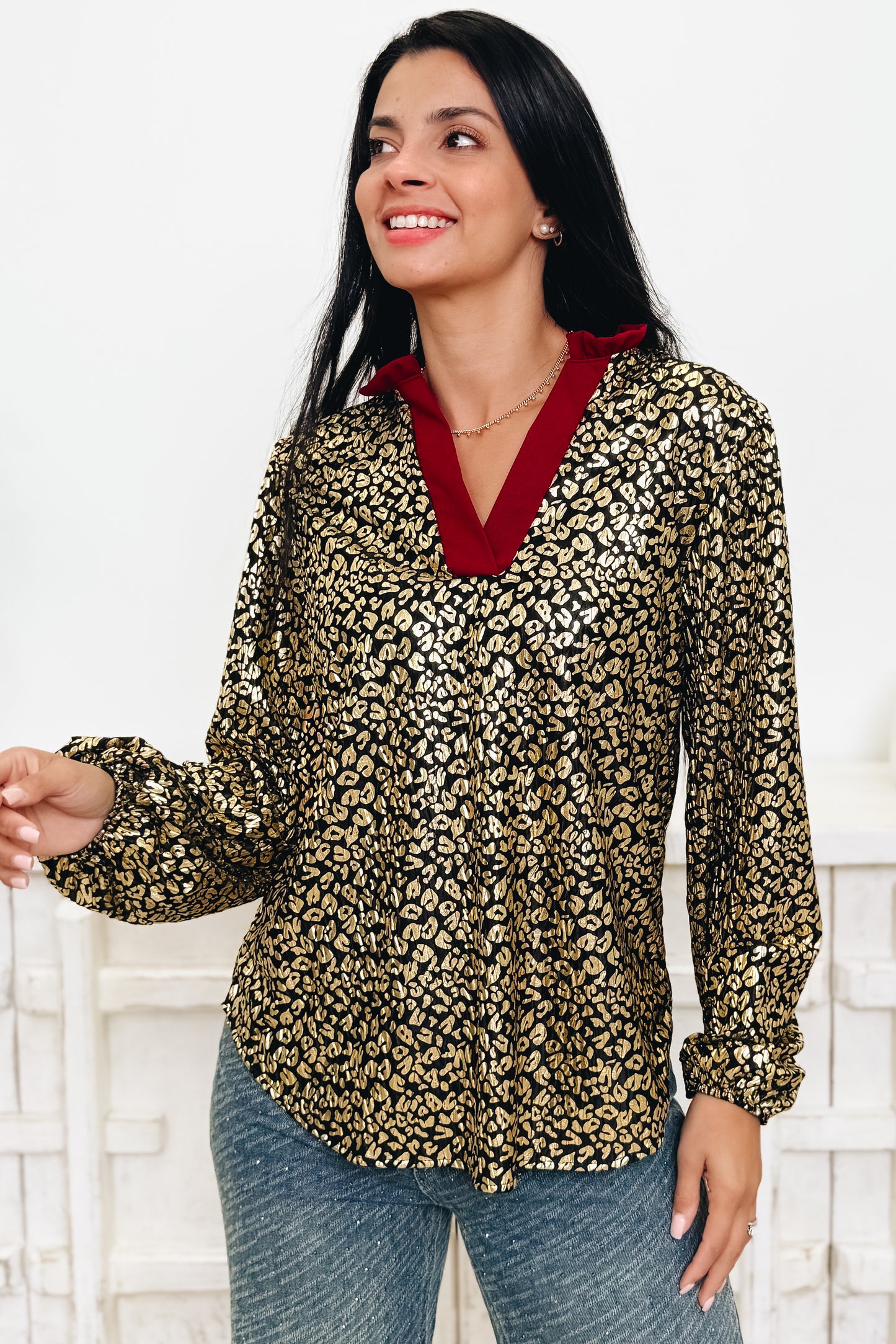 Animal Spirit In The Sky Leopard Top