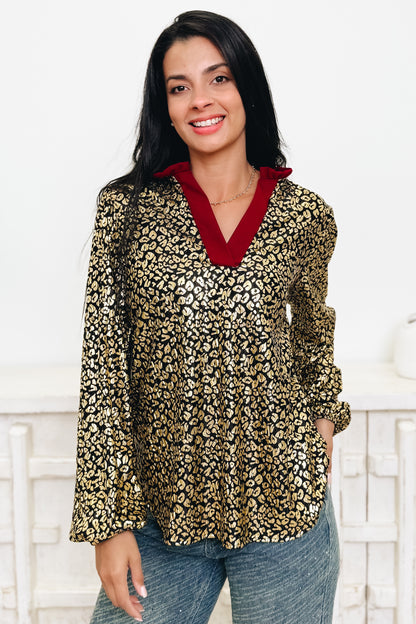 Animal Spirit In The Sky Leopard Top