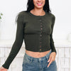 Buttoned Up Cardigan - Forest