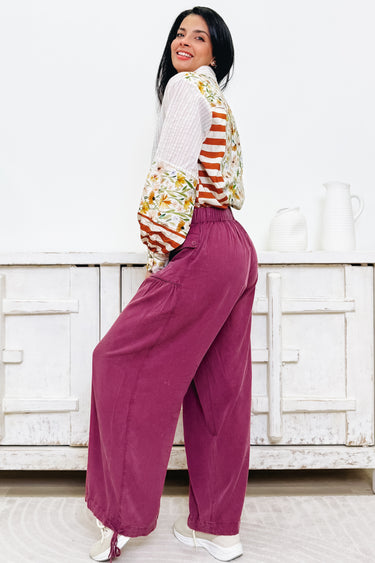 Low Key Greatness Pants - Plum