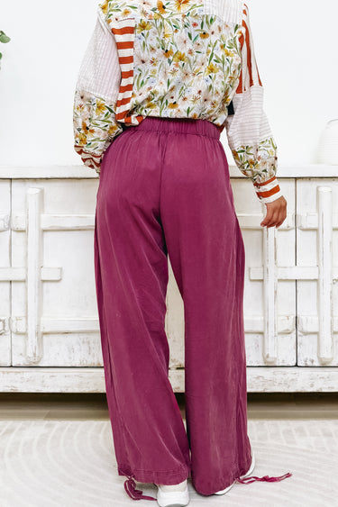 Low Key Greatness Pants - Plum