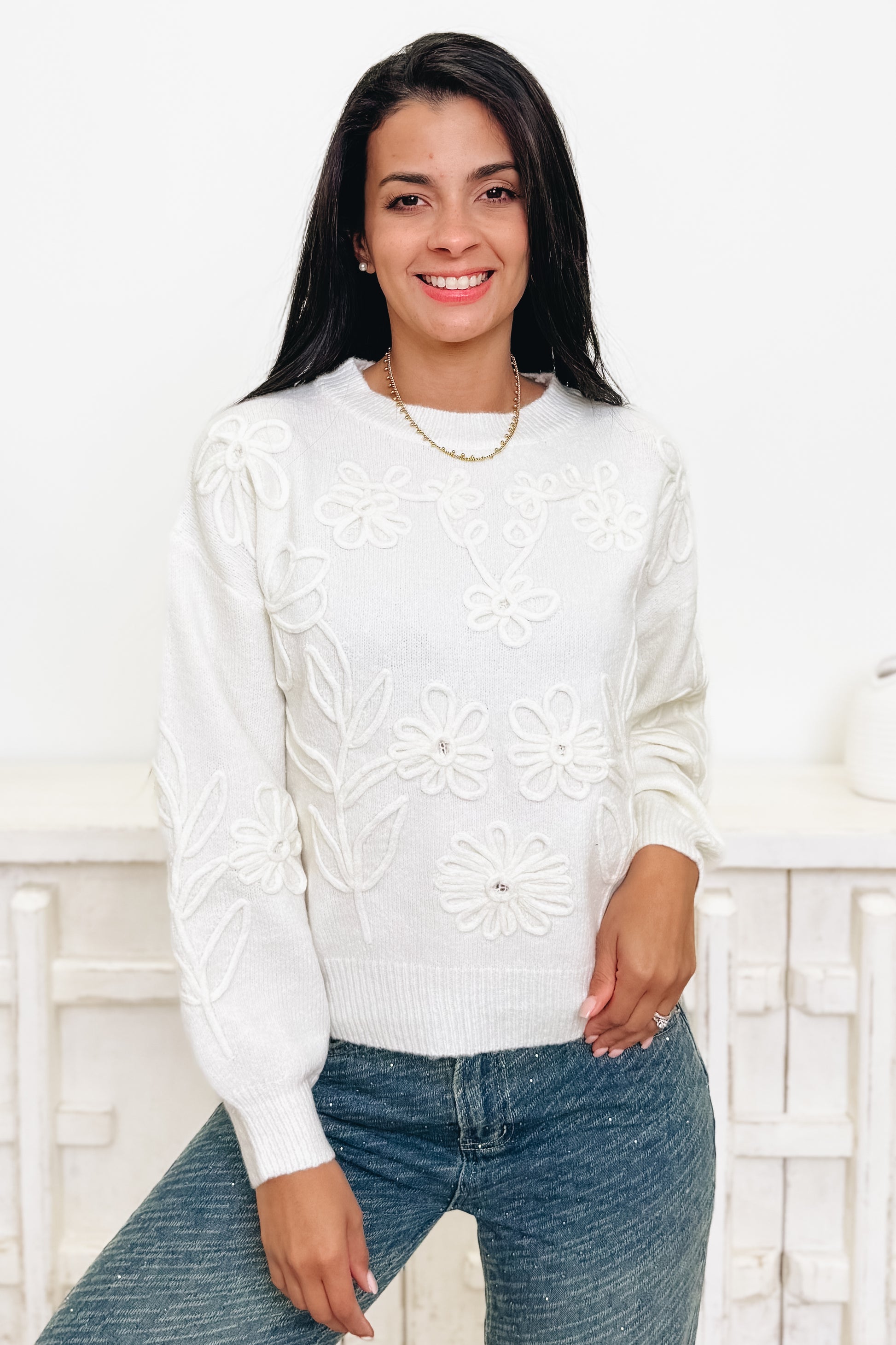 Sweet Thing Floral Sweater - 3 Colors!