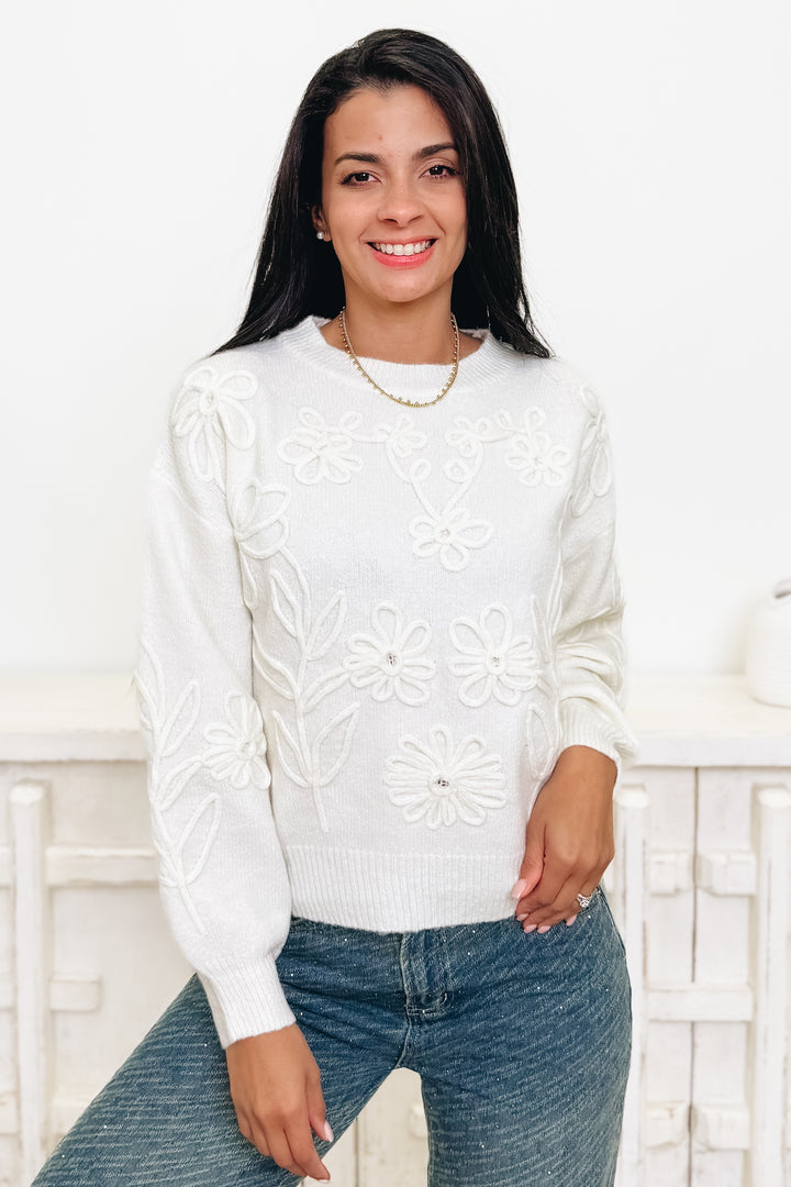 Sweet Thing Floral Sweater - 3 Colors!