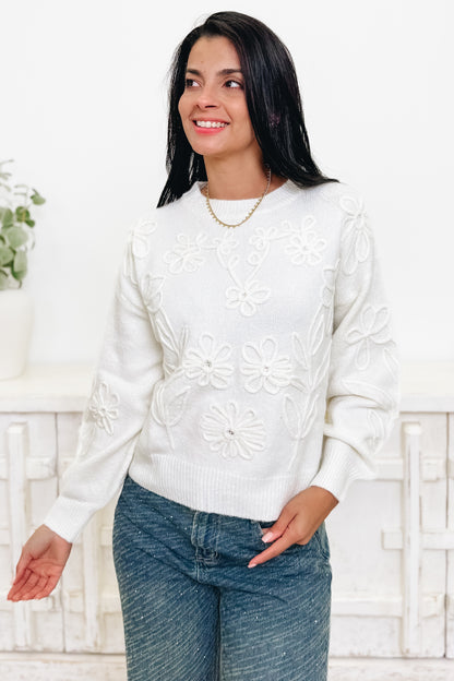 Sweet Thing Floral Sweater - 3 Colors!